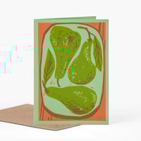 Image 1 of Pears greetings card