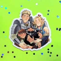 Image 1 of Dungeon Meshi Group Hug Sticker