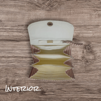 Image 2 of Red Pillow Ticking Necessary Clutch Wallet