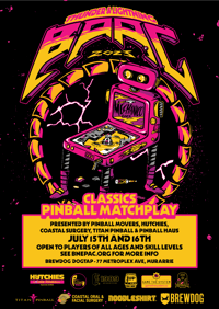 2023 Poster - Classic Pinball MatchPlay