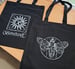 Image of Bonehive Black Totebag