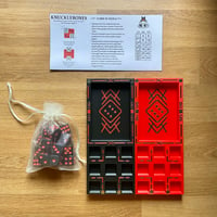 Image 2 of Set Board Game Knucklebones - Black/Red