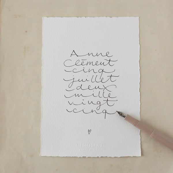 Image of J'ÉCRIS POUR VOUS - Affichette personnalisée A5