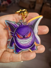 Image 2 of Gengar Charm Schlüsselanhänger holografisch