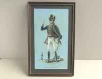 Image 2 of Royal Horse Artillery Officer 1815 by L. K., Military Uniform Portrait, Vintage Art Print, Framed