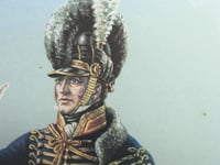 Image 5 of Royal Horse Artillery Officer 1815 by L. K., Military Uniform Portrait, Vintage Art Print, Framed