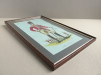 Image 3 of 14th Regiment of Foot Officer 1802 by L. K., Vintage Art Print, Military Uniform Portrait, Framed  