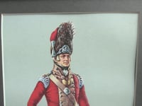 Image 4 of 14th Regiment of Foot Officer 1802 by L. K., Vintage Art Print, Military Uniform Portrait, Framed  