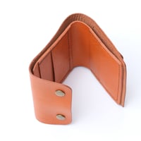 Image 5 of Fold Over Two Snap Wallet vegetable-tanned