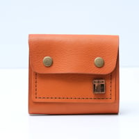 Image 1 of Fold Over Two Snap Wallet vegetable-tanned