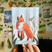 Image 4 of Snowy Fox Art Print