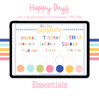 Image 2 of Happy Days - Essentials Digital Sticker Set