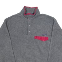 Image 2 of Vintage '94 Patagonia Synchilla Snap T Fleece - Grey & Red 