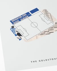 Image 2 of Brighton and Hove Albion Vintage Programme Collage – Football Art Print – Series 5