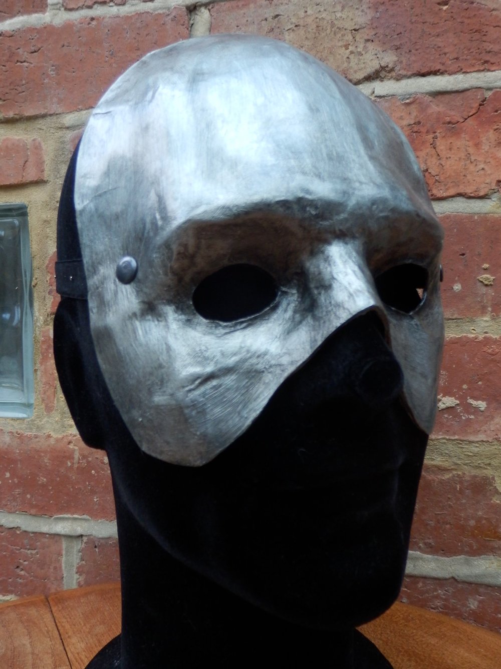 Phantom Silver Half Face Mask