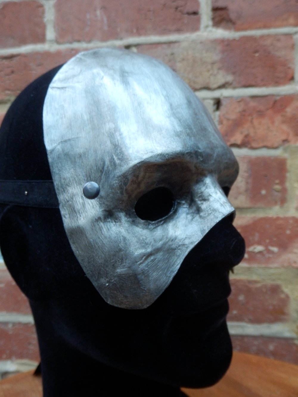 Phantom Silver Half Face Mask