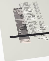 Image 2 of Fulham FC Vintage Programme Collage – Football Art Print – Series 1