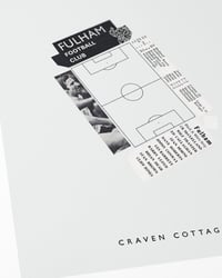 Image 2 of Fulham FC Vintage Programme Collage – Football Art Print – Series 5