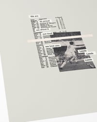 Image 2 of Leeds United Vintage Programme Collage – Football Art Print – Series 1