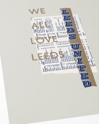 Image 2 of Leeds United Vintage Programme Collage – Football Art Print – Series 4