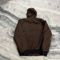 Image 5 of Carhartt Brown 90s 2000s Style Reworked Detroit Active Hoodie Jacket Size Large