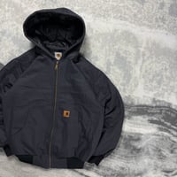 Image 2 of Carhartt Slate Grey 90s 2000s Style Reworked Detroit Active Hoodie Jacket Size M