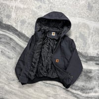 Image 3 of Carhartt Slate Grey 90s 2000s Style Reworked Detroit Active Hoodie Jacket Size M