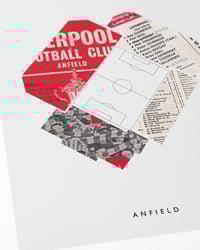 Image 2 of Liverpool FC Vintage Programme Collage – Football Art Print – Series 5