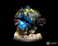 Image 2 of Commission painting - Primaris Redemptor Dreadnought Dark Angels