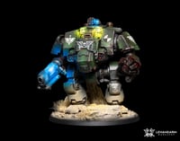 Image 1 of Commission painting - Primaris Redemptor Dreadnought Dark Angels