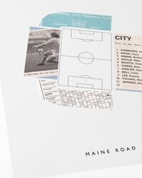 Image 2 of Manchester City FC Vintage Programme Collage – Football Art Print – Series 5