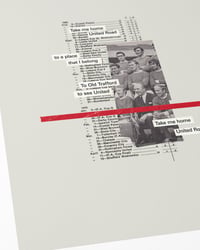 Image 2 of Manchester United FC Vintage Programme Collage – Football Art Print – Series 1