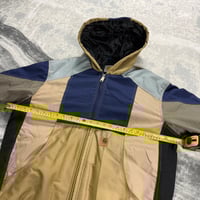 Image 2 of Carhartt Patch Colour Block 90's Y2K Style Reworked Active Hoodie Jacket Size XL