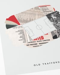 Image 2 of Manchester United FC Vintage Programme Collage – Football Art Print – Series 5
