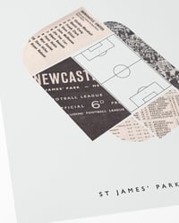 Image 2 of Newcastle United FC Vintage Programme Collage – Football Art Print – Series 5