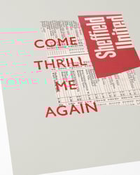 Image 2 of Sheffield United Vintage Programme Collage – Football Art Print – Series 4
