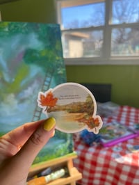 Image 1 of Falling leaves sticker 