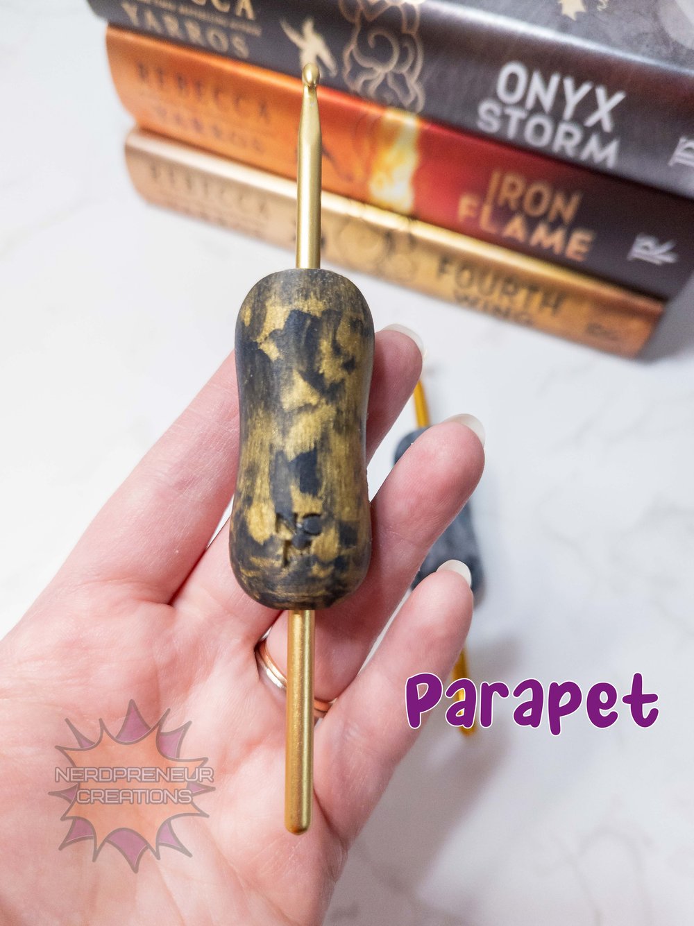Image of Bookish Adventure Squishy Grips MINI Pencil Interchangeable Silicone Crochet Hook Grip