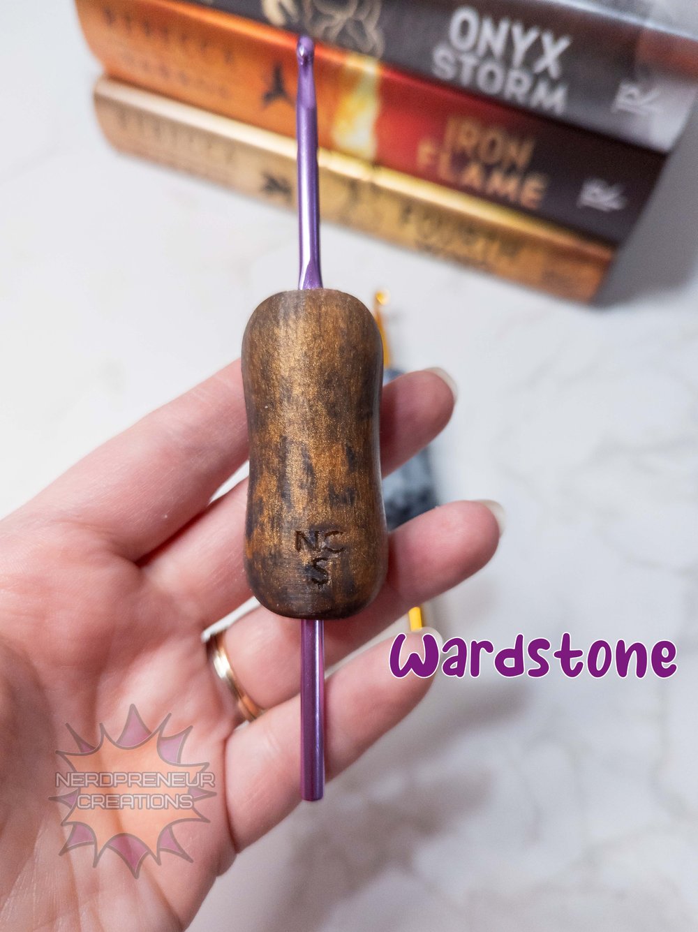 Image of Bookish Adventure Squishy Grips MINI Pencil Interchangeable Silicone Crochet Hook Grip