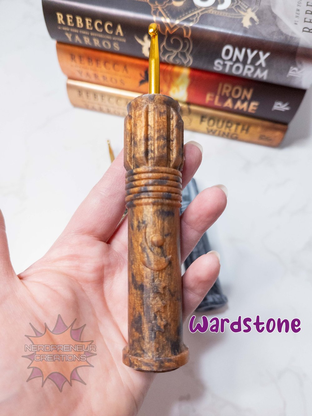 Image of Bookish Adventure Squishy Grips Moon Saber Interchangeable Silicone Crochet Hook Grip