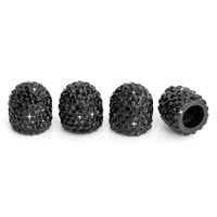 Black Bling Tire Valve Caps – Luxury Crystal Car Accessories by TireCapKings