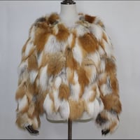 Image 1 of Elegant & Classy 100% Real Red Fox Fur Coat