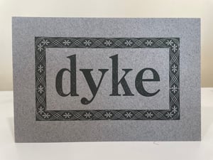 Image of Dyke print