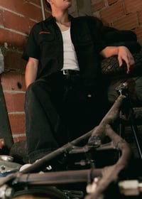 Image 9 of Camisa manga corta negra Greasy Bobber x Dickies
