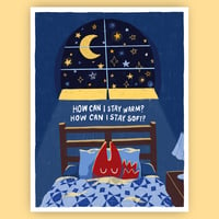 Image of "how can i stay soft" print