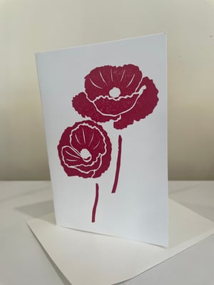 Image of Poppies card