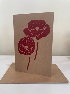 Image of Poppies card