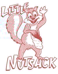 Image 5 of Little Nutsack Tote Bag - Red Outlines