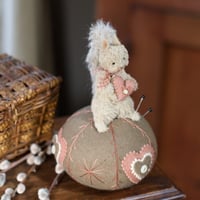 Image 1 of A Helper with Heart: Pincushion ~ Original Work ~ 7"