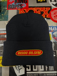 Image 1 of WSOU Red/Yellow Fold-Up Beanie